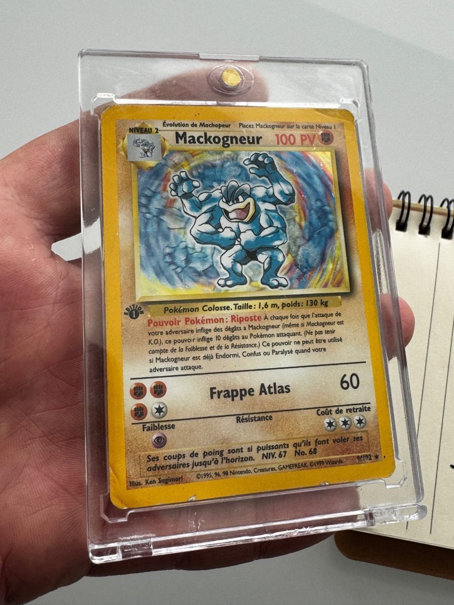machamp pokemon card first edition - 8/102 (Base Set Shadowless) or Paralyzed when opponent attacks Pokemon cards: First Edition holo